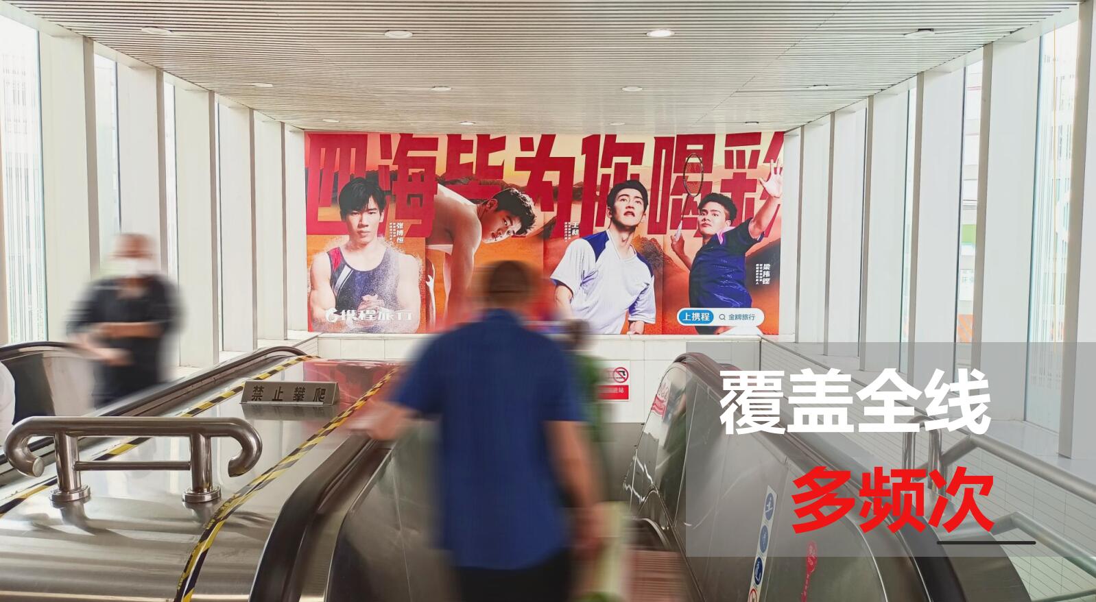 上海地铁出口梯楣灯箱媒体介绍
